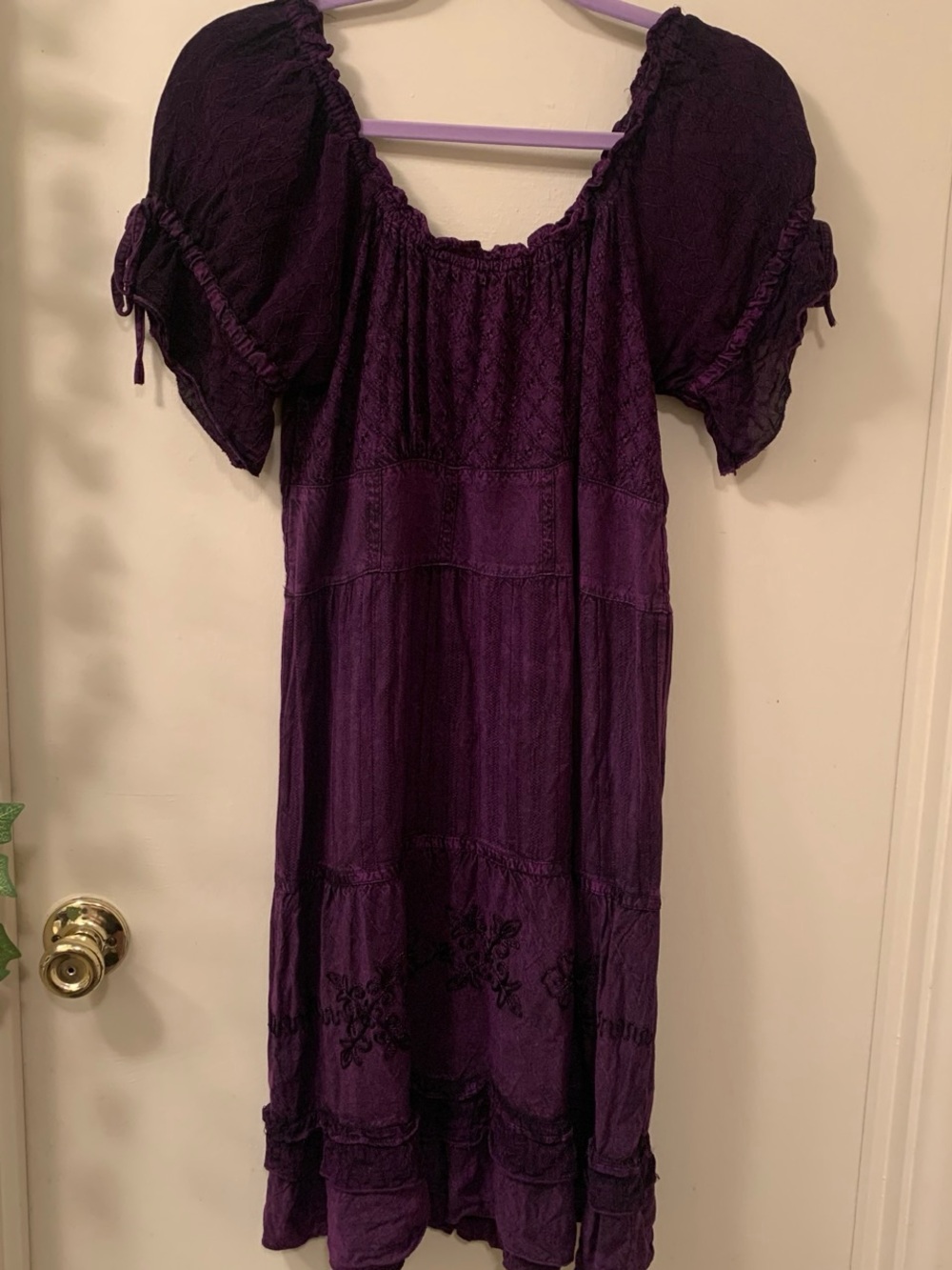 purple dress
